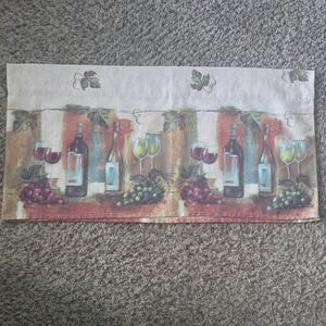 Wine and Grapes Decorative Window Panel